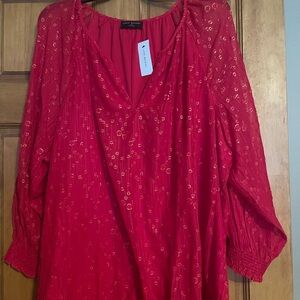 Lane Bryant Scarlet Textured Blouse